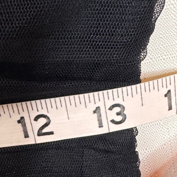 Y2K Cocktail Dress Womens 12 Black Lace A-Line Prom Party Coquette Whimsigoth - Picture 13 of 14